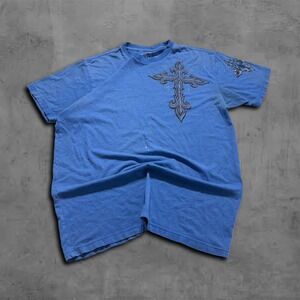 Y2K Relaxed Affliction Archaic Archive Distressed Streetwear Wing Graphic Tee